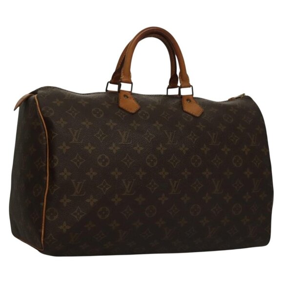 LOUIS VUITTON Monogram Speedy 40 Hand Bag LV Auth - Picture 1 of 16